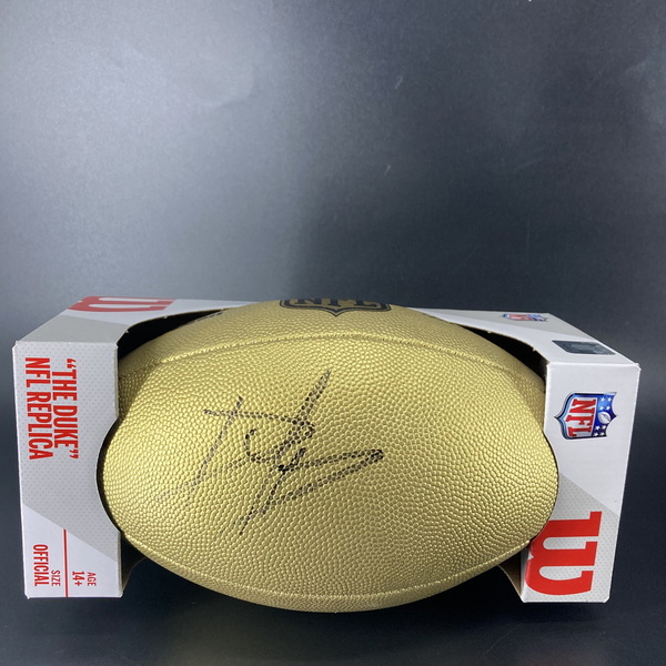 NFL - Cardinals Dadrion Taylor-Demerson Signed Gold Composite Football