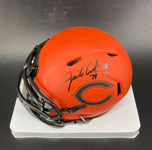 HOF - Bears Jimbo Covert Signed Rave Mini Helmet