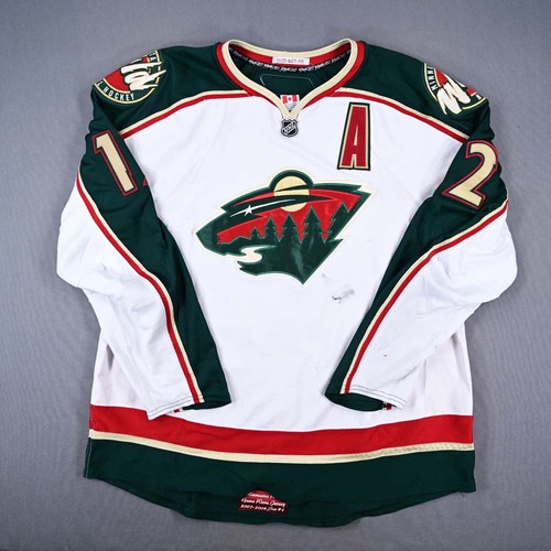 Image of Rolston, Brian - Minnesota Wild - Game-Worn White Set 1 w/A Jersey - 2007-08 NHL Season