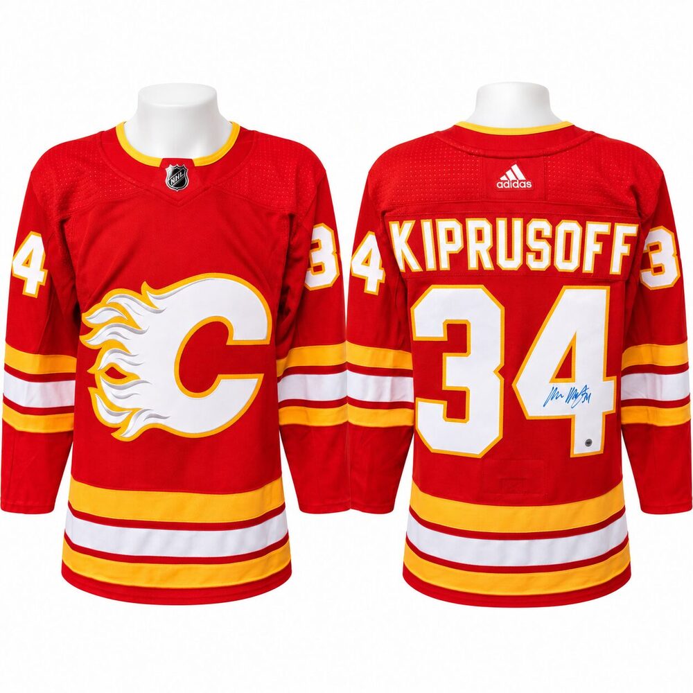 Miikka Kiprusoff Autographed Calgary Flames Home Adidas Jersey