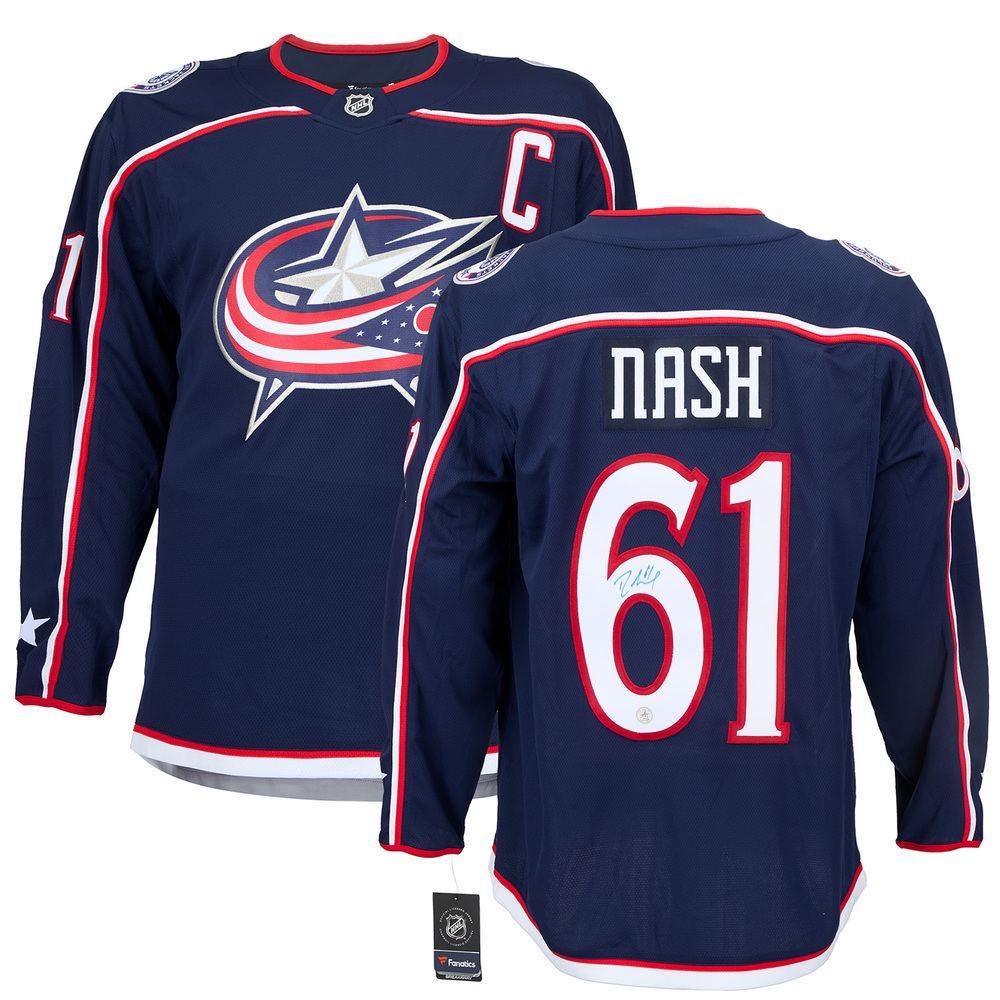 Rick Nash Autographed Columbus Blue Jackets Fanatics Breakaway Jersey