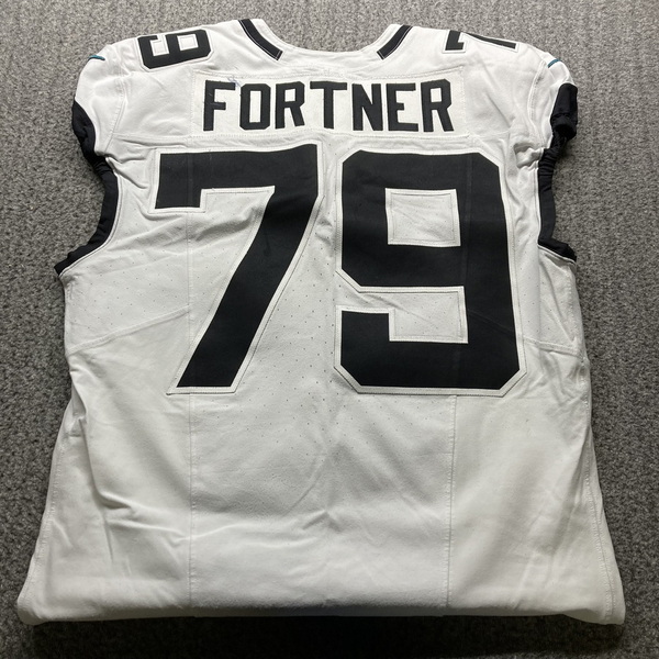 London Games - Jaguars Luke Fortner Game Used Jersey (10/13/24) Size 46 ...