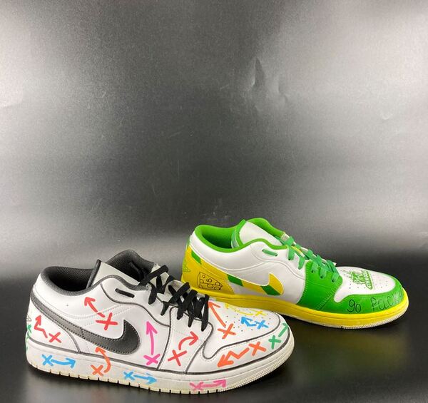 MCMC - Packers Coach Aaron Hill Sideline Worn Custom Shoes 2025 Season S...