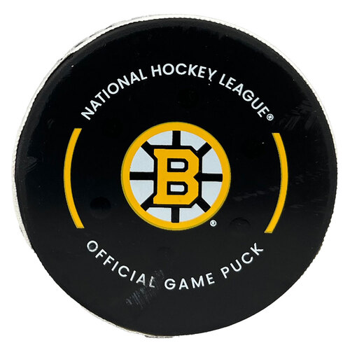 Game-Used Viktor Arvidsson Goal Puck - vs. Kraken (Chara Jersey Retirement Night) - 1/15/2025