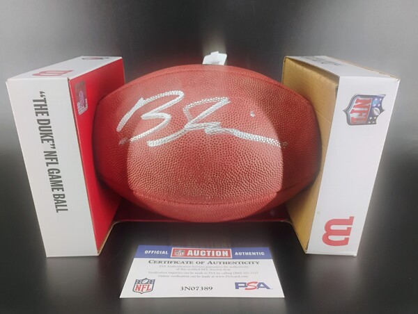 NFL - Chargers Brendan Rice Signed Authentic Football