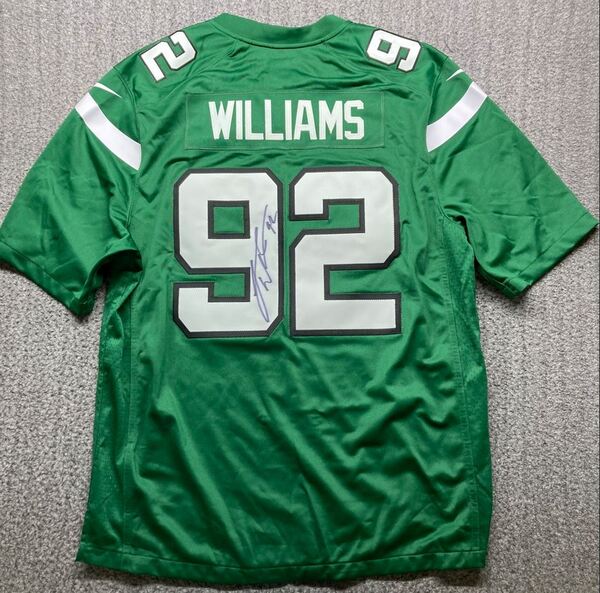 Jets - Leonard Williams Signed Replica Jersey Size XL
