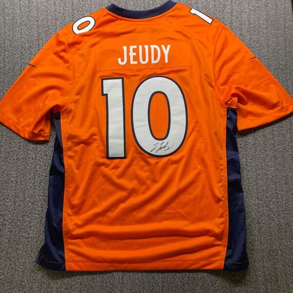 Broncos -  Jerry Jeudy Signed Replica Jersey Size XL