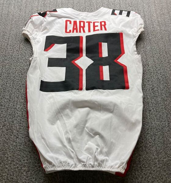 Berlin Game - Falcons Nathan Carter Game Worn Jersey (11/09/2025) Size 4...