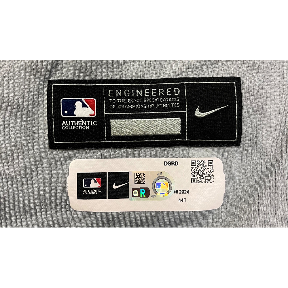 Matt Vierling #8 Detroit Tigers Game-Used Road Jersey- 2024