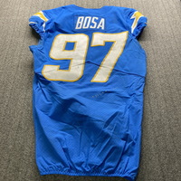 STS - Chargers Joey Bosa Game Worn Jersey Size 42 (11/21/21) W/ Captains...