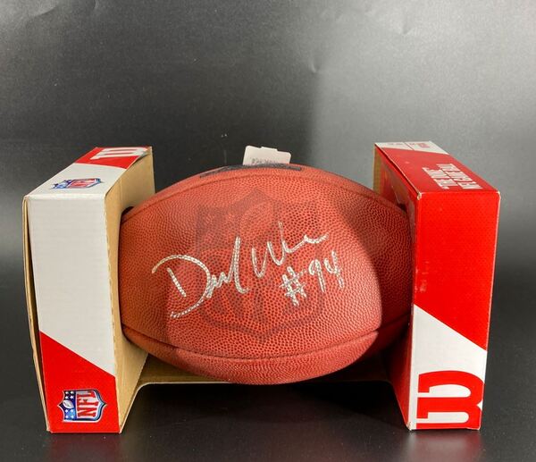 NFL - Cowboys DeMarcus Ware Signed Authentic Football with Pro Bowl Logo