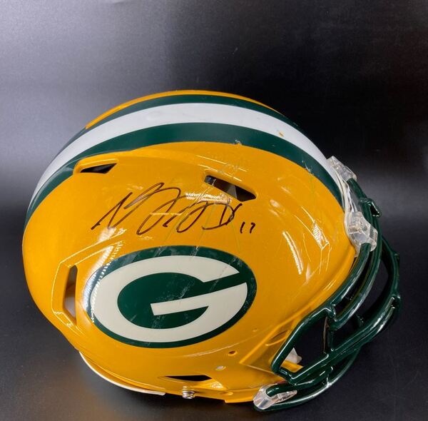 Packers - Davante Adams Signed Authentic Worn Helmet
