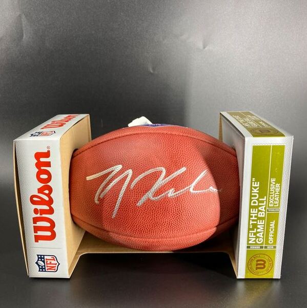 NFL - Lions TJ Hockenson Signed Authentic Football With 2019 Draft Logo