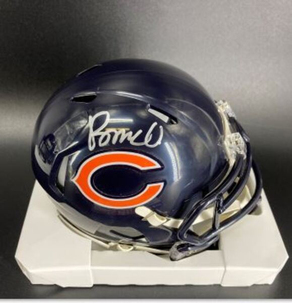 NFL - Bears Rome Odunze Signed Mini Helmet