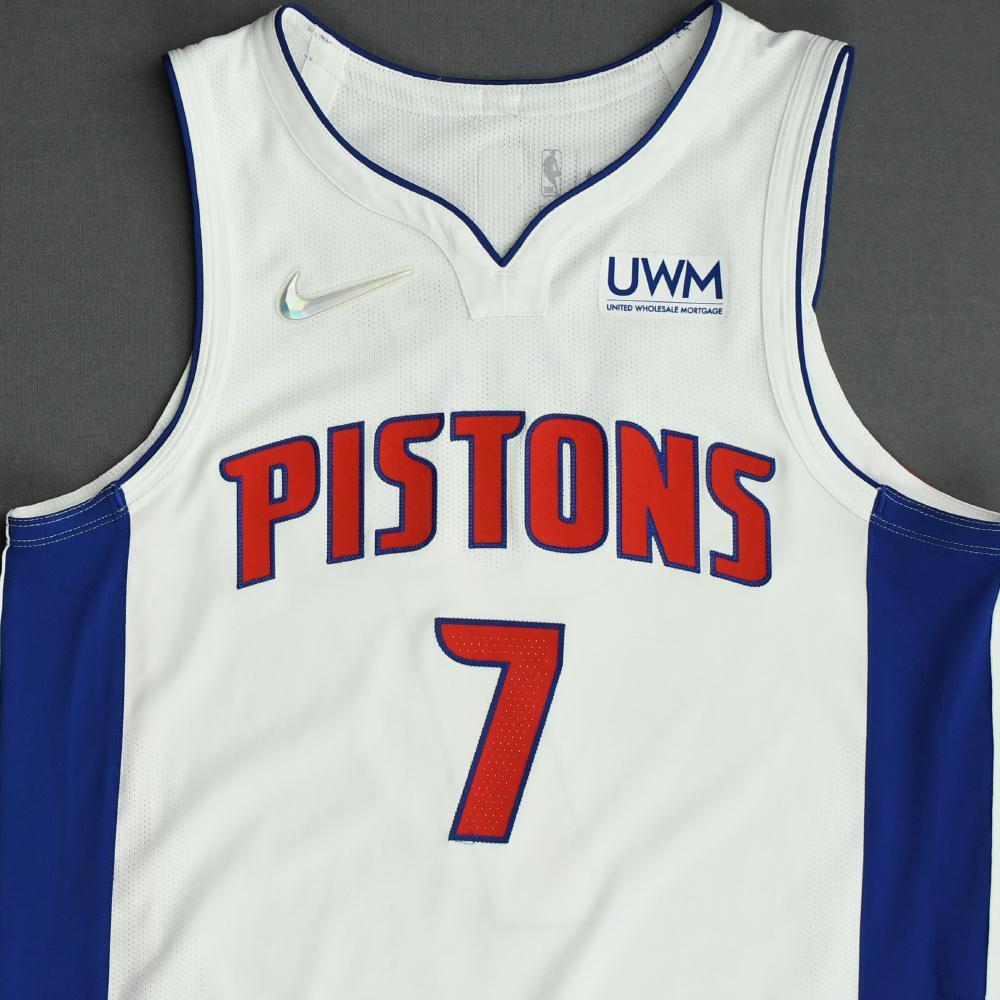 Killian Hayes Detroit Pistons Kia NBA TipOff 2021 GameWorn Association Edition Jersey