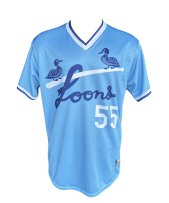 #26 Orlando Ortiz Great Lakes Loons Game Worn Prostate Cancer Awareness Jersey Size 44 - Medium