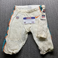 Dolphins - Brandon Bolden Worn Pants And Towel 2018 Season And Towel