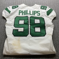 Crucial Catch - Jets Kyle Phillips Game Worn Jersey 2019 Season Size 44