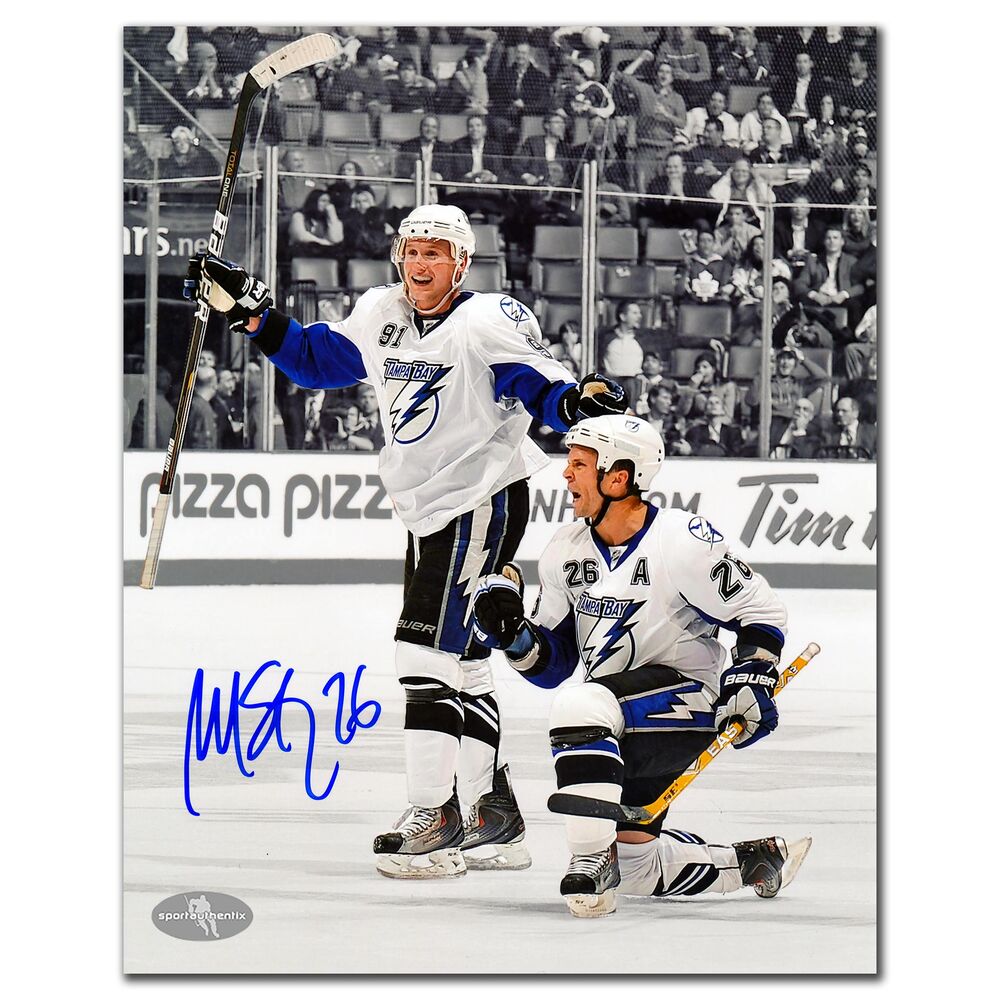 Martin St. Louis Tampa Bay Lightning Spotlight Autographed 8x10