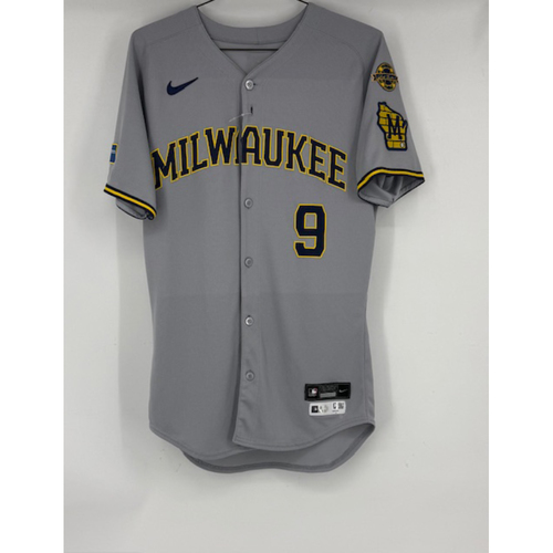 Autographed Yovani Gallardo Brewers Alumni Home Run Derby Jersey