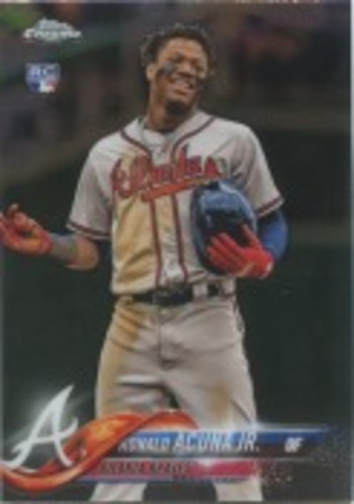 2018 Topps Chrome Update #HMT25 Ronald Acuna Jr. Rookie Card