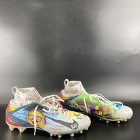 MCMC - Patriots Austin Hooper Signed Custom Cleats 2024 Season Size 15 B...