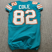 NFL - Dolphins Matt Cole Game Cut Jersey Size 38