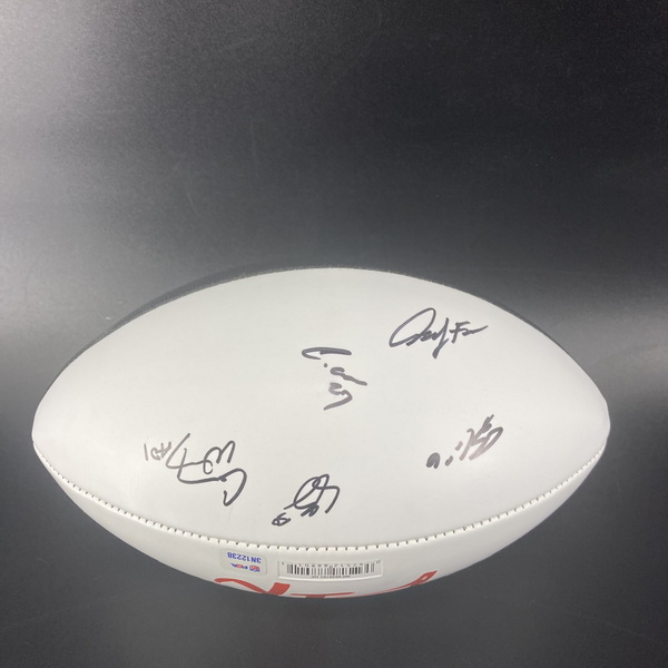 NFL - Chiefs Multi Sign Commemorative Super Bowl LIX Panel Ball Signed B...