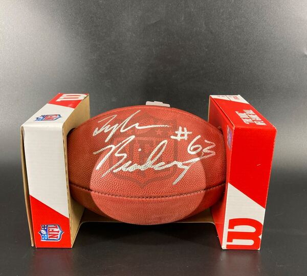 NFL - Cowboys Tyler Biadasz Signed Authentic Football