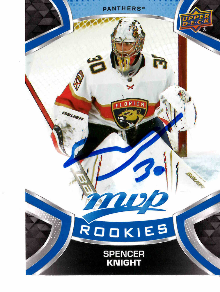 Spencer Knight  Autographed 2021-22 Upper Deck MVP Rookies SP #242