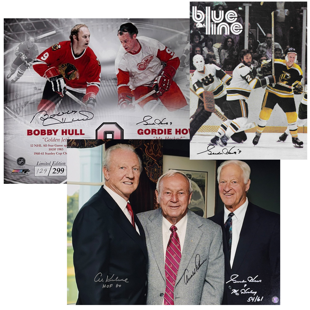 Gordie Howe Autograph Collection Lot
