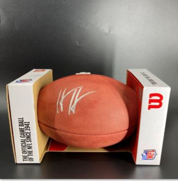 NFL - Lions Herndon Hooker Signed Authentic Football