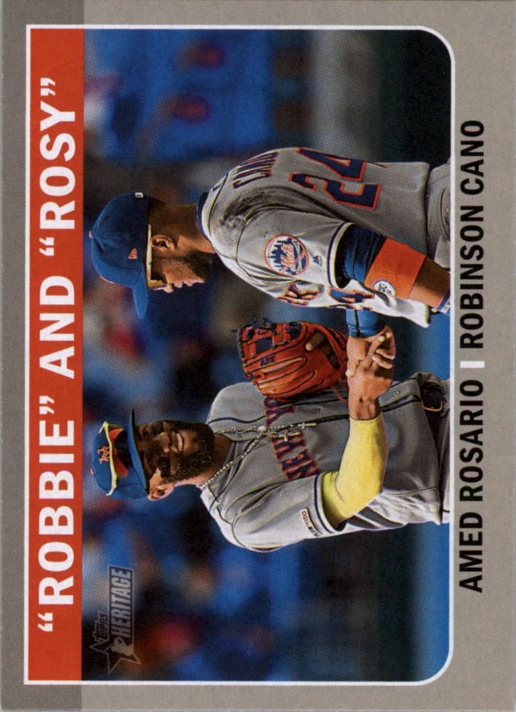 2019 Topps Heritage Combo Cards #CC7 Robinson Cano/Amed Rosario