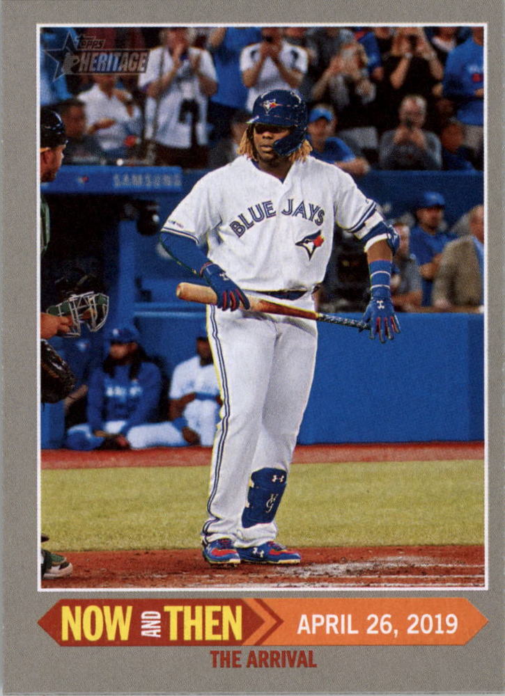 2019 Topps Heritage Now and Then #NT12 Vladimir Guerrero Jr.