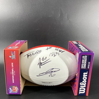NFL - Chiefs Multi Sign Super Bowl 57 Panel Ball With 6 Signatures Inclu...