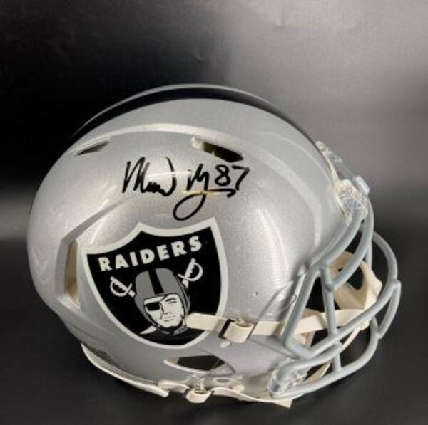 NFL - Raiders Michael Mayer signed authentic helmet