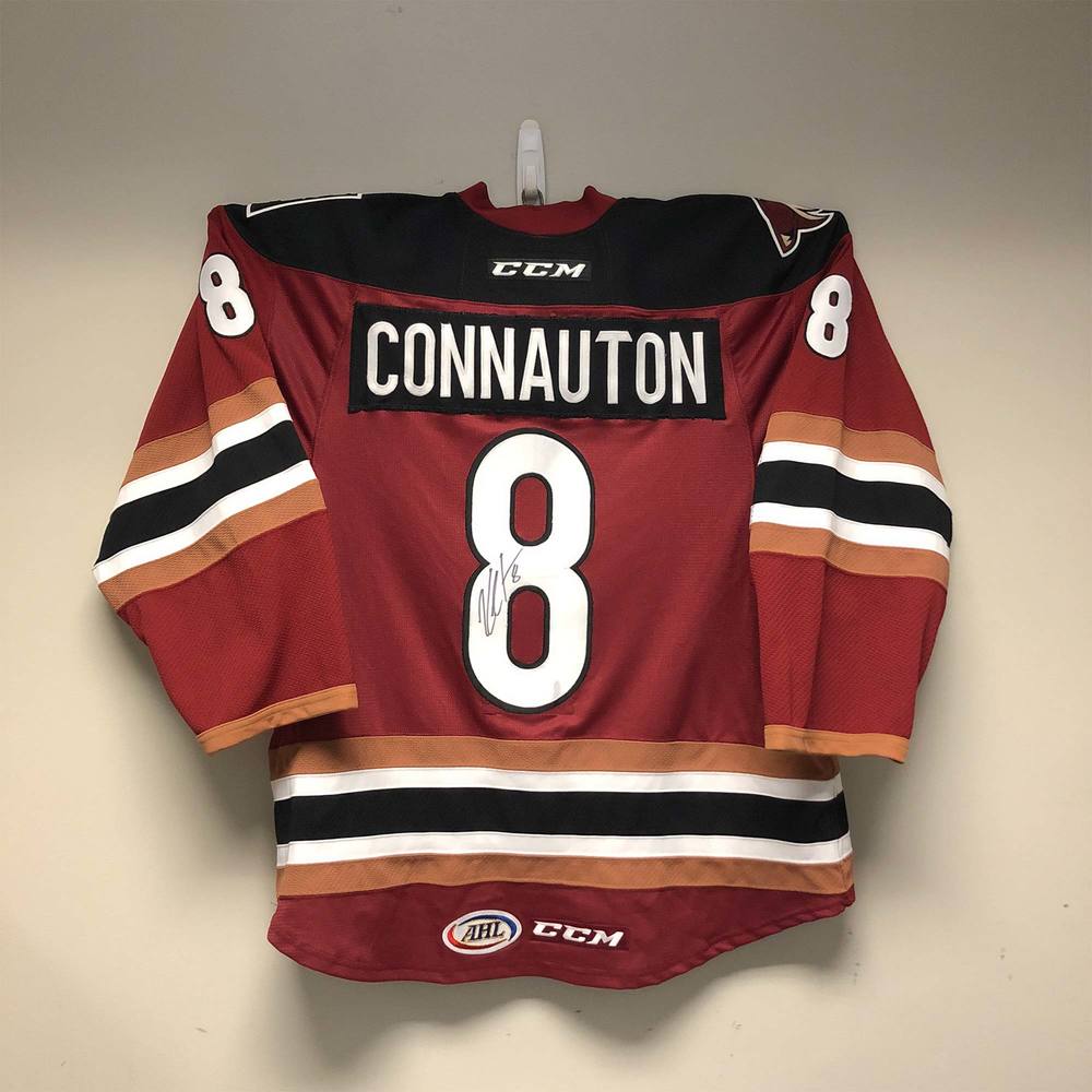 AHL Authentic Tucson Roadrunners Jersey Worn and Signed by 8 Kevin
