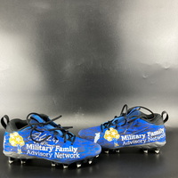 MCMC - Patriots Joe Cardona Signed Custom Cleats 2024 Season Size 11.5 B...