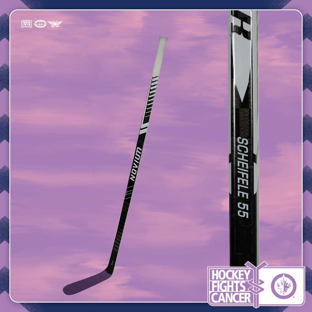 Mark Scheifele Warmup Used Hockey Fights Cancer Stick