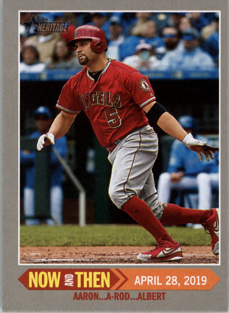 2019 Topps Heritage Now and Then #NT15 Albert Pujols