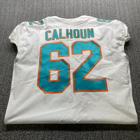 NFL - Dolphins Shaq Calhoun Game Cut Jersey Size 48 With Shula Patch