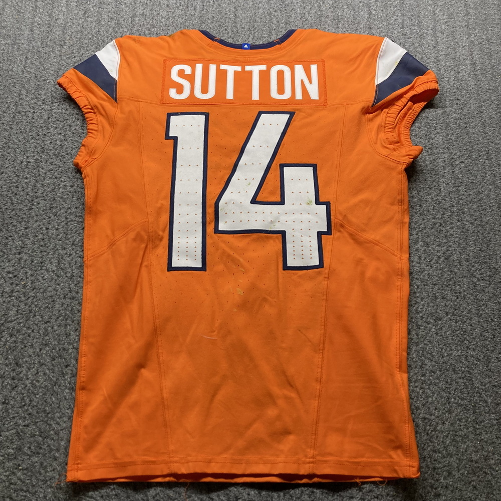 Crucial Catch - Broncos Courtland Sutton Game Worn Jersey (10/13