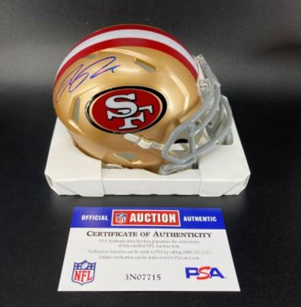 NFL - 49ers Ricky Pearsall Signed Mini Helmet
