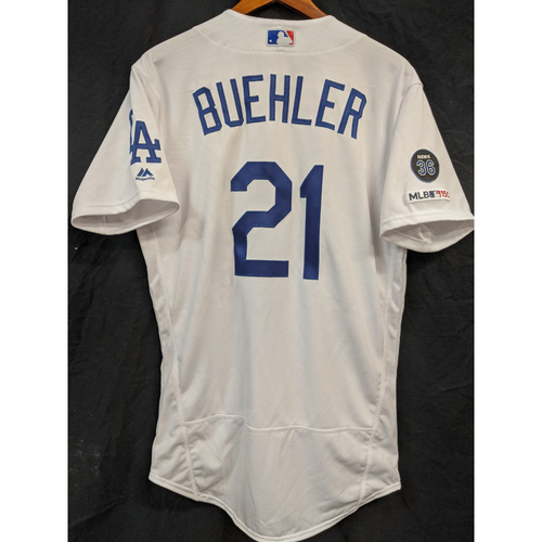 Walker Buehler Team Issued 2019 Home Jersey