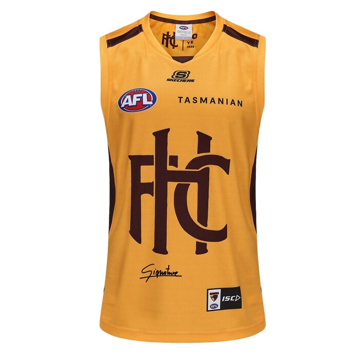 William McCabe #27 Hawthorn Signed Gold Heritage Player-Issued Guernsey