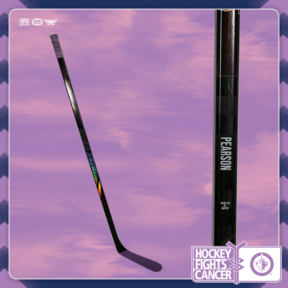 Tanner Pearson Warmup Used Hockey Fights Cancer Stick