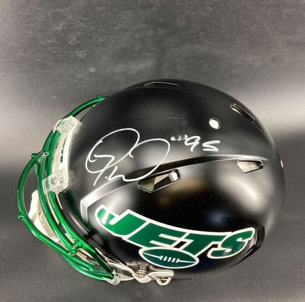 NFL - Jets Quinnen Williams Signed Authentic Alternate Helmet (Slight Sm...