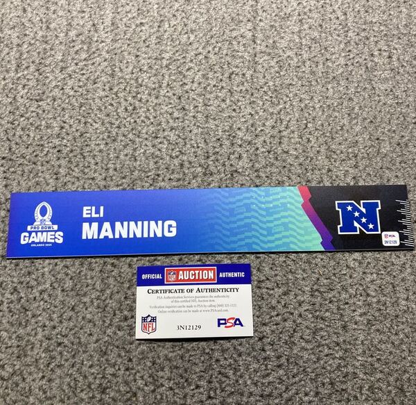 NFL - Gians Eli Manning 2024 Pro Bowl Games Nameplate 1 of 1