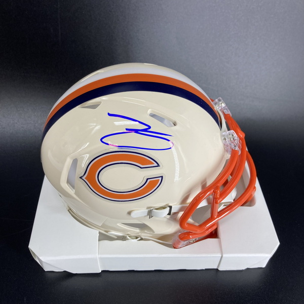 NFL - Bears Zavian Thomas Signed Retro Mini Helmet