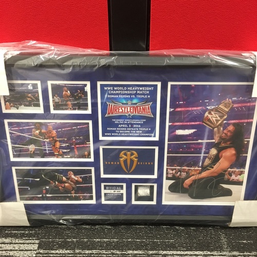 Roman Reigns WrestleMania 32 Signed Commemorative Plaque (1 of 500